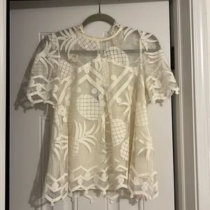 Anthropologie HD in Paris pineapple top size 0
